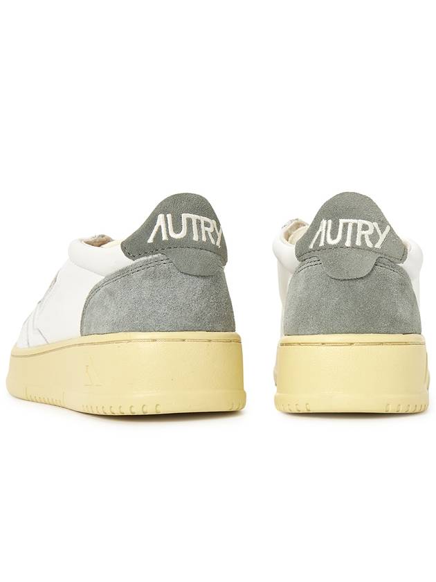 Medalist Grey Suede Low Top Sneakers White - AUTRY - BALAAN 7