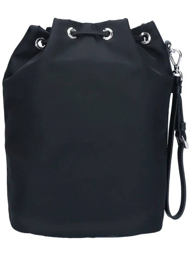 Re-Nylon Drawstring Pouch Black - PRADA - BALAAN 3