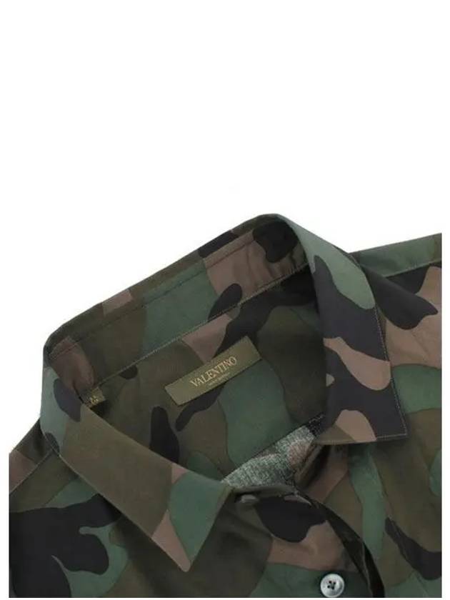 Men's Camouflage Shirt KV0AB710 2L7 F00 - VALENTINO - BALAAN 3