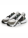 Flow FF Jacquard Leather Running Low Top Sneakers Grey - FENDI - BALAAN 2