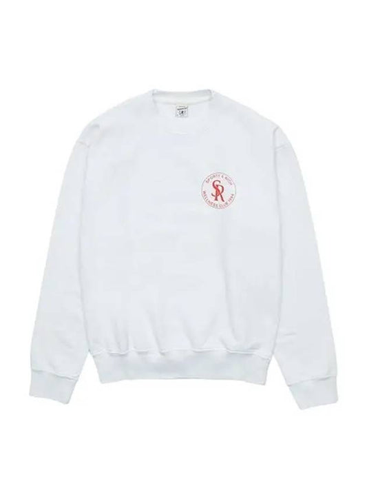 Women's Logo Print Sweatshirt White - SPORTY & RICH - BALAAN 2