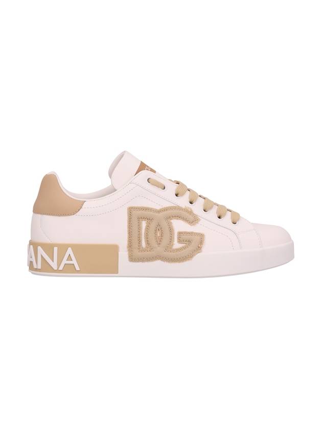 Portofino Leather Low Top Sneakers White - DOLCE&GABBANA - BALAAN 2