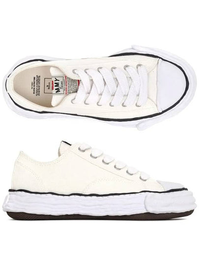 Peterson23 OG Sole Canvas Low Top Sneakers White - MAISON MIHARA YASUHIRO - BALAAN 2