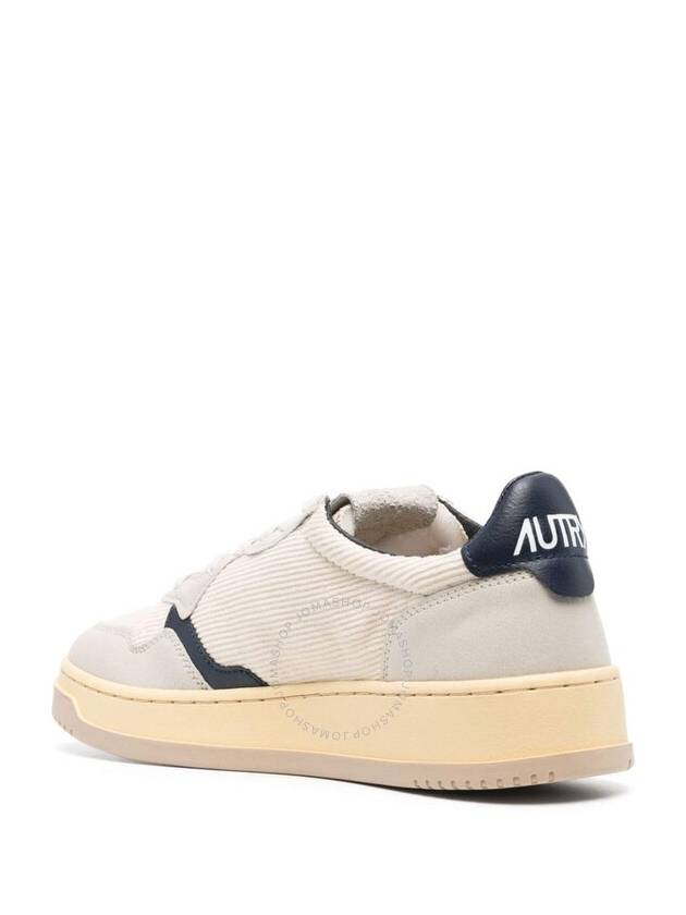 Men's Medalist Velvet Suede Low Top Sneakers White - AUTRY - BALAAN 4