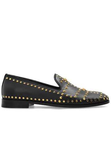 Versace Leather Shoes, Men's, Black - VERSACE - BALAAN 1