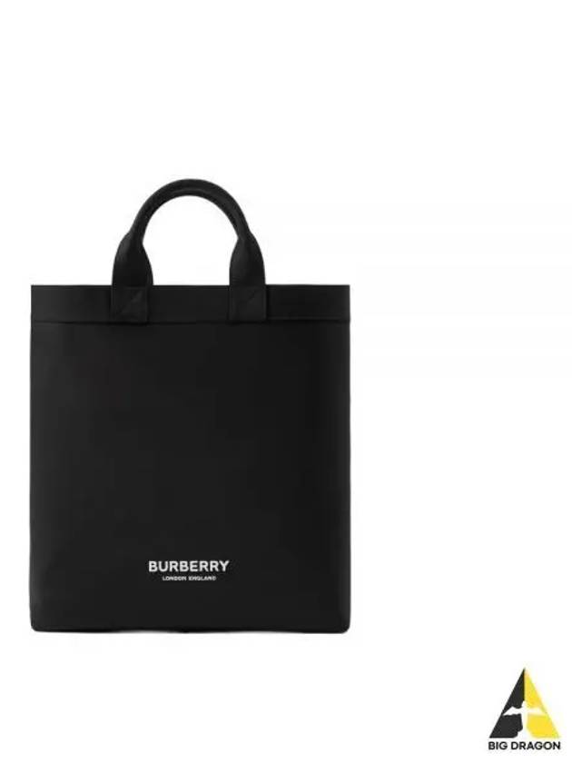 Logo Print Nylon Artie Tote Bag Black - BURBERRY - BALAAN 2