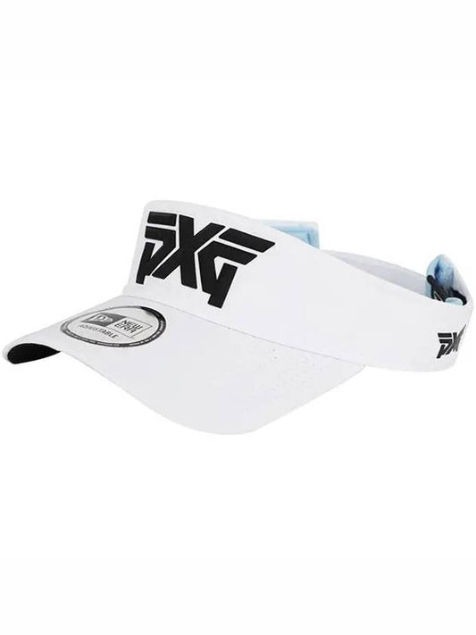 Faceted Logo Sports Visor White - PXG - BALAAN 1