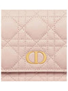 Caro Supple Cannage Calfskin Pouch Bag Powder Pink - DIOR - BALAAN 6