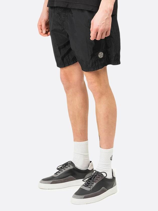 Nylon Metal Econyl Swim Shorts Black - STONE ISLAND - BALAAN 4