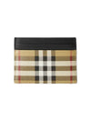 Vintage Check Card Wallet Beige - BURBERRY - BALAAN 3