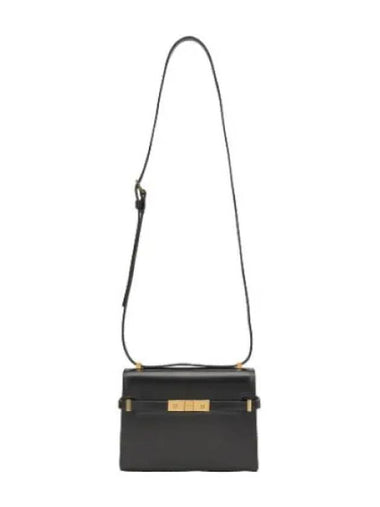 Mini Manhattan Crossbody Black Bag - SAINT LAURENT - BALAAN 1