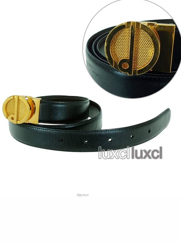 vintage leather gold belt - DUNHILL - BALAAN 5