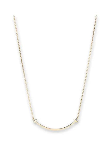 Tiffany T Smile Pendant Small Necklace - TIFFANY & CO. - BALAAN 1