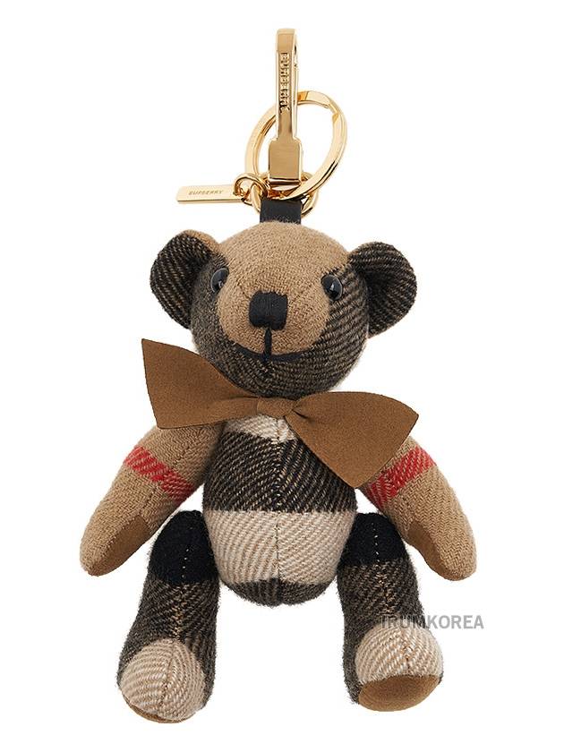 Checked Bear Keychain Beige - BURBERRY - BALAAN 9