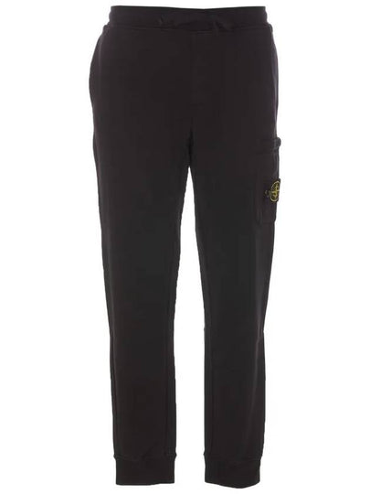 Compass Badge Capered Track Pants Black - STONE ISLAND - BALAAN 2