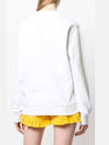 Logo Print Cotton Sweatshirt White - MSGM - BALAAN 5