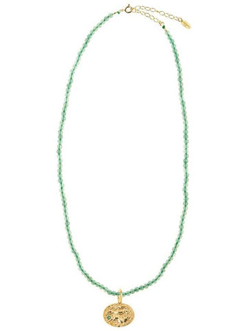 Hermina Athens Knossos Charm Aventurine Necklace Accessories - HERMINA ATHENS - BALAAN 1