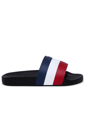 Men's Basil Tricolor Slippers Black - MONCLER - BALAAN 1