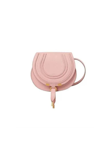 Marcie Saddle Small Grained Leather Cross Bag Pink - CHLOE - BALAAN 1