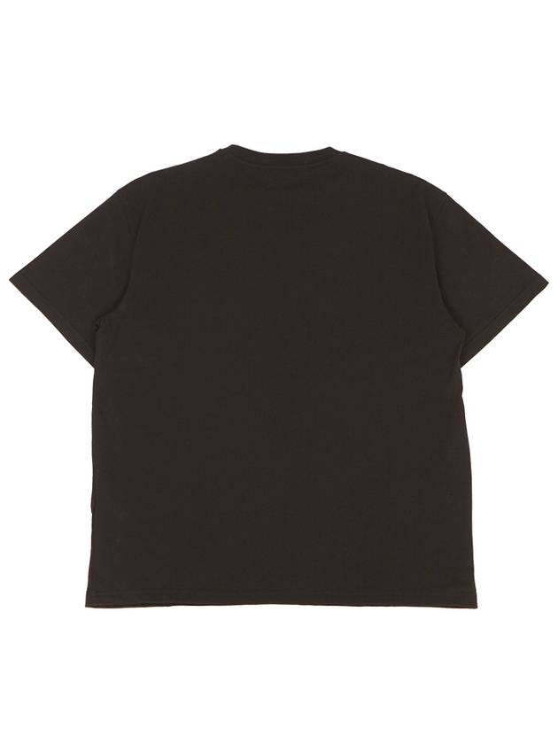 Anchor Patch Cotton Short Sleeve T-Shirt  Black - JW ANDERSON - BALAAN 3