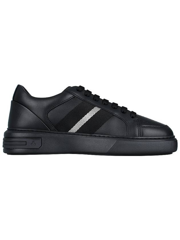 Moony Leather Low Top Sneakers Black - BALLY - BALAAN 5