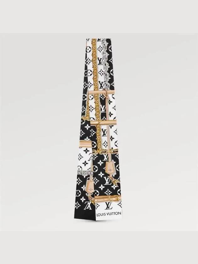 Monogram Confidential Bandeau Scarf Black - LOUIS VUITTON - BALAAN 3