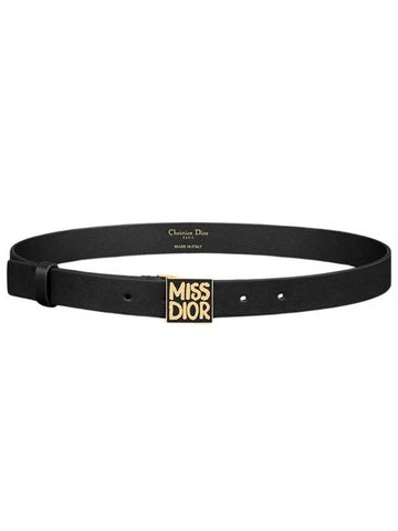 25mm Miss Graffiti Belt Black Smooth Calfskin B0598UMOD M900 - DIOR - BALAAN 1