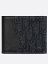 Saddle Oblique Jacquard Half Wallet Black - DIOR - BALAAN 2