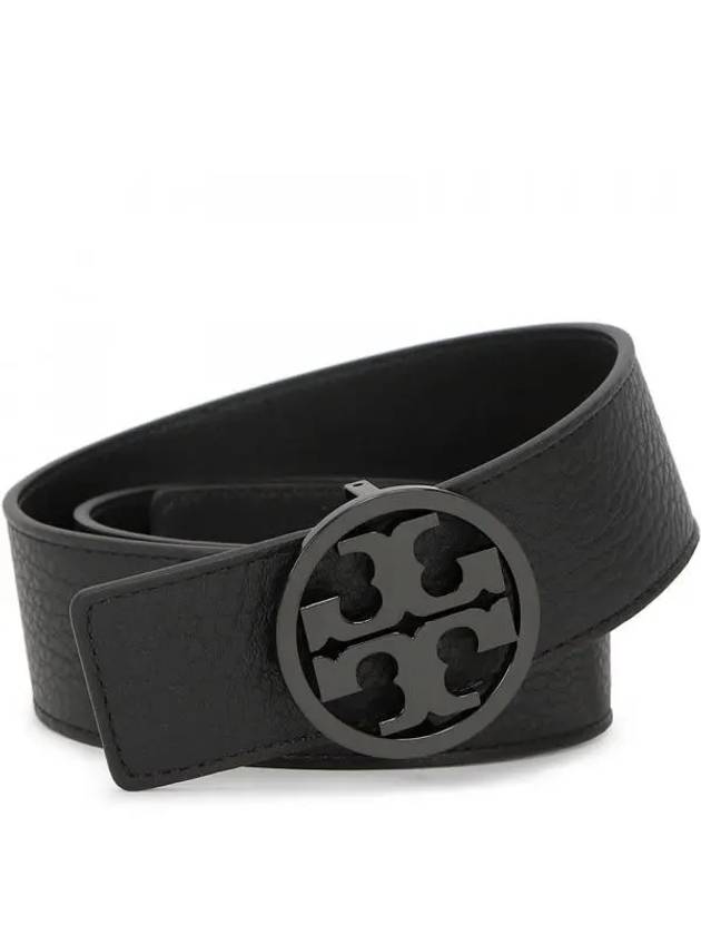 Miller Leather Belt Black - TORY BURCH - BALAAN 2