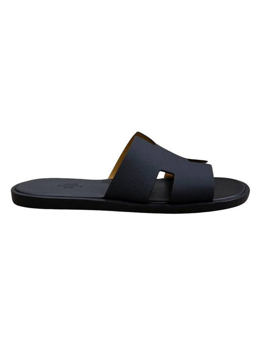 Izmir Calfskin Slippers Black - HERMES - BALAAN 1