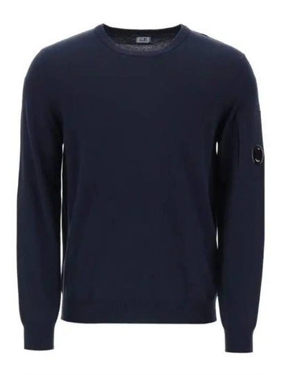 Cotton Crepe Knit Top Navy - CP COMPANY - BALAAN 2