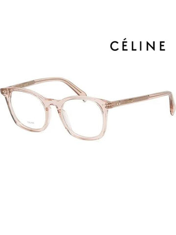 Glasses frame CL50058I 074 transparent pink square horn - CELINE - BALAAN 1