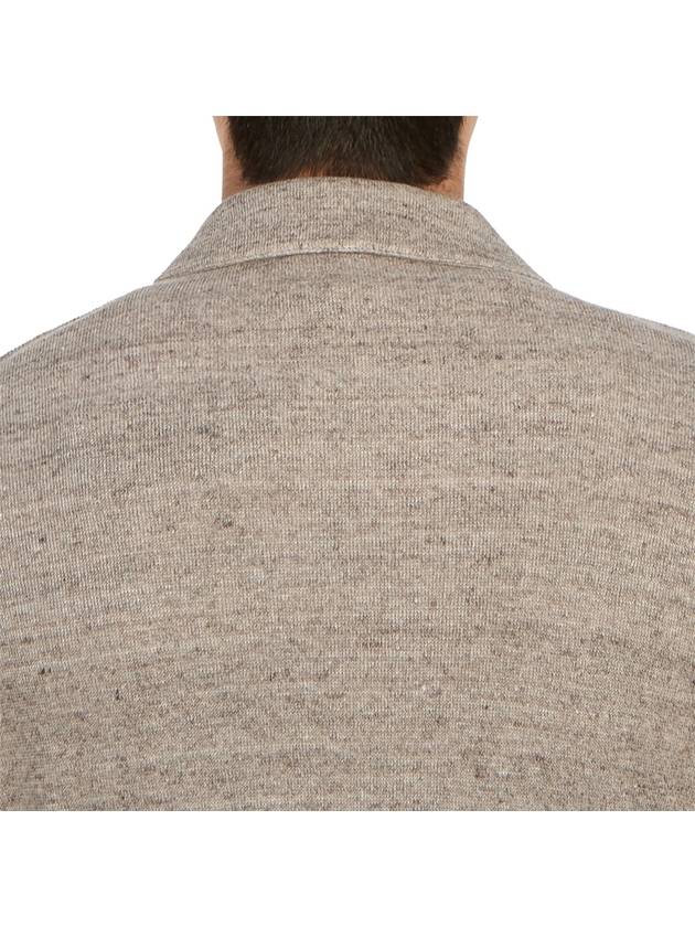 Men's Double Breasted Cardigan Beige - RVR LARDINI - BALAAN 8