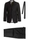 Men's Signature Classic Wool Suit Black - THOM BROWNE - BALAAN 2