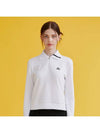 YOKO Collar Neck Half Zip Up Long Sleeve Sweatshirt WHITE - 20THHOLE - BALAAN 4