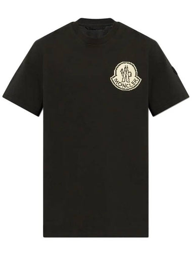 Pixel Logo T Shirt Black 8C000 04 83927 998 - MONCLER - BALAAN 1