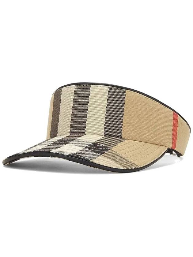 Vintage Check Cotton Visor Hat Archive Beige - BURBERRY - BALAAN 2