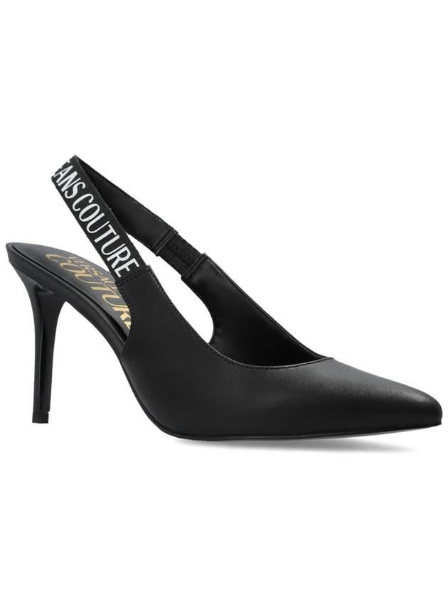 Versace Jeans Couture Heeled Shoes, Women's, Black - VERSACE - BALAAN 4