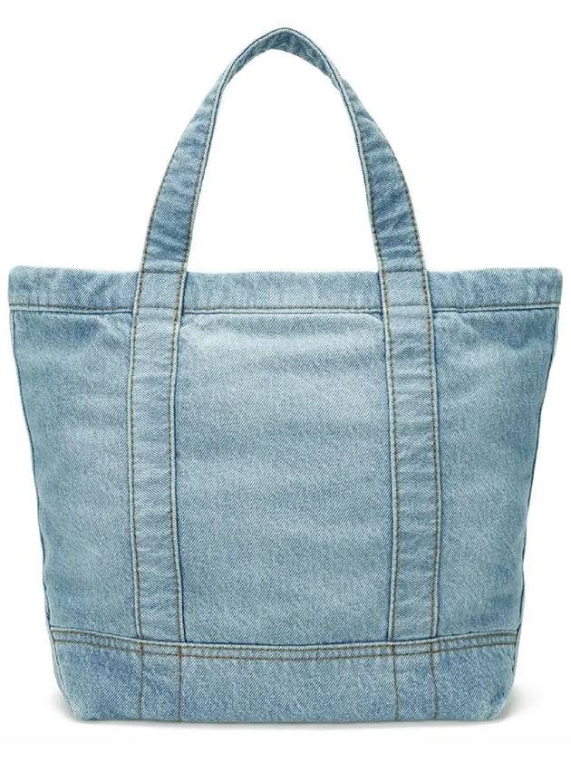 Polo Bear Small Denim Tote Bag Blue - POLO RALPH LAUREN - BALAAN 4