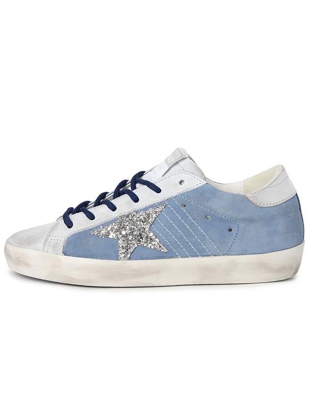 Superstar Suede Low Top Sneakers Blue - GOLDEN GOOSE - BALAAN 4