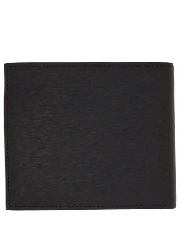 Saffiano Two-Tone Half Wallet Black - PAUL SMITH - BALAAN 4