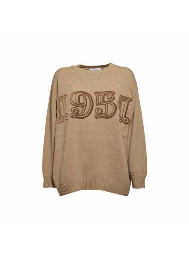 Fido Wool Knit Top Camel - MAX MARA - BALAAN 1