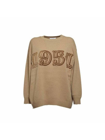 Fido Wool Knit Top Camel - MAX MARA - BALAAN 1