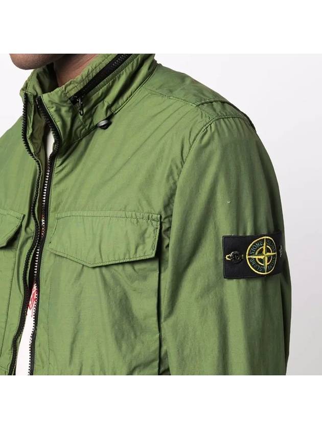 Wappen Naslan Light Watro Zip-up Jacket Olive - STONE ISLAND - BALAAN 4