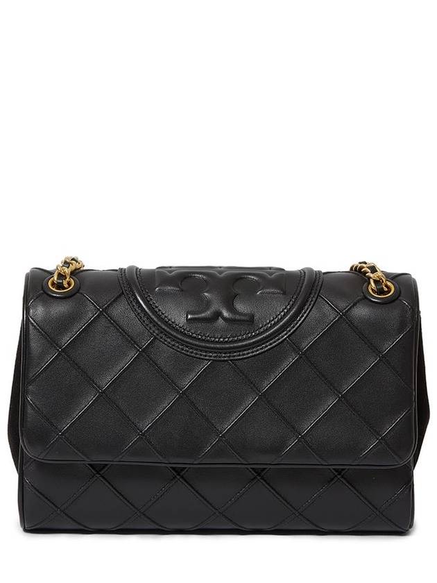 Fleming Soft Frame Stitch Small Shoulder Bag Black - TORY BURCH - BALAAN 2