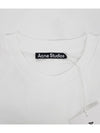 Face Logo Relaxed Fit Short Sleeve T-Shirt Optic White - ACNE STUDIOS - BALAAN 7