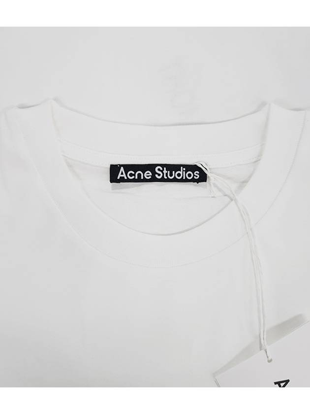 Face Logo Relaxed Fit Short Sleeve T-Shirt Optic White - ACNE STUDIOS - BALAAN 7