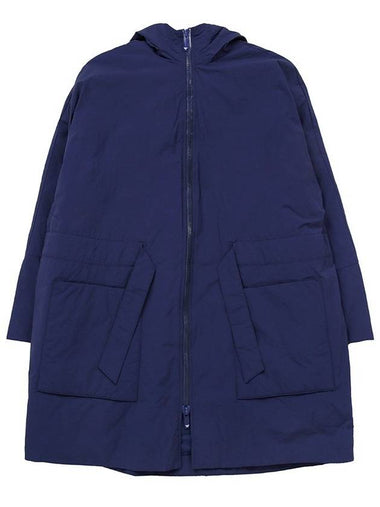 Military Belt Hooded Jacket Blue - EMPORIO ARMANI - BALAAN 1