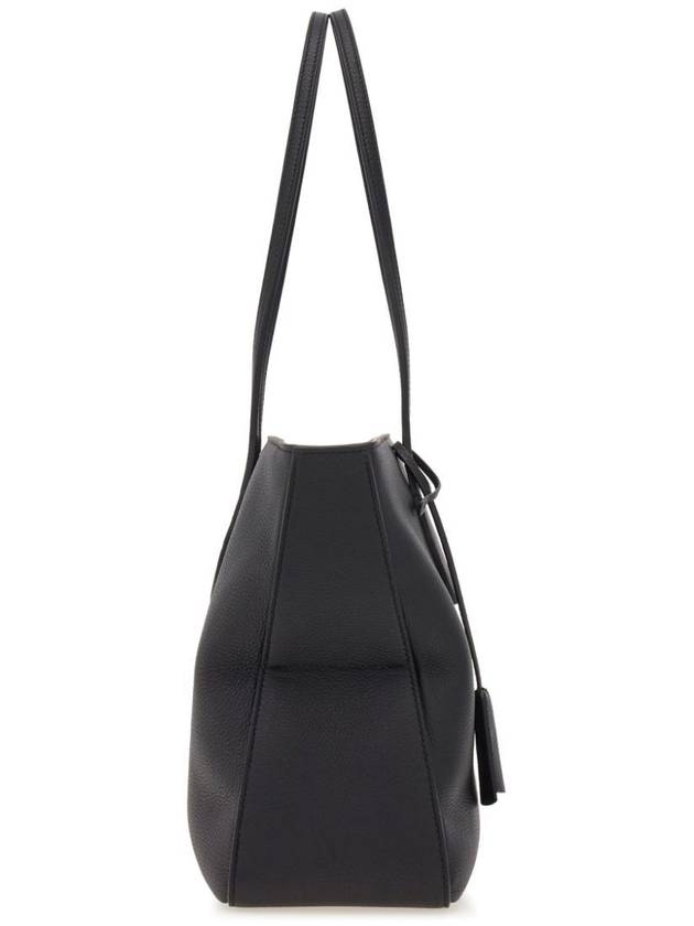 Hammered Calfskin Tote Bag Black - SALVATORE FERRAGAMO - BALAAN 4