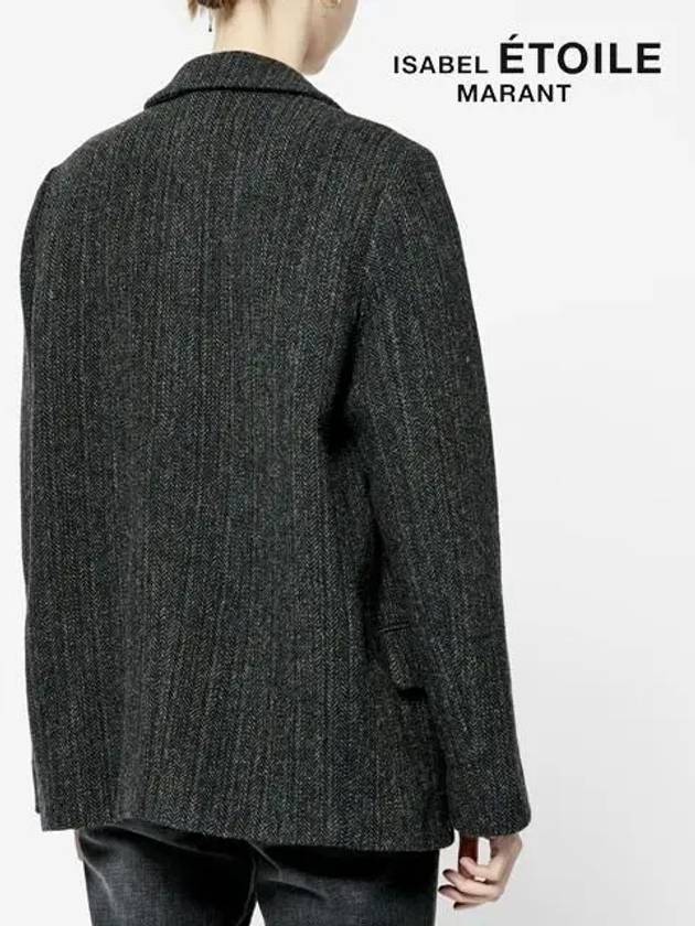 V-Neck Jacket Grey - ISABEL MARANT ETOILE - BALAAN.